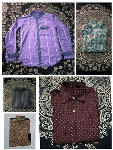 5 Men's Button-Up Shirts Bundle