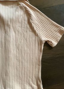 H&amp;M Fitted Ribbed Polo Shirt