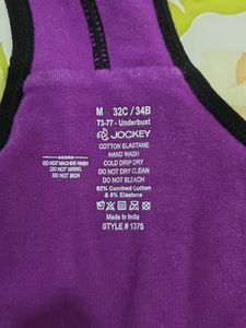 Purple sports bra