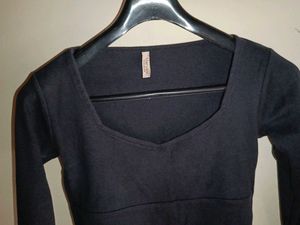 Trending Crop Top - Heart Neck Style🖤