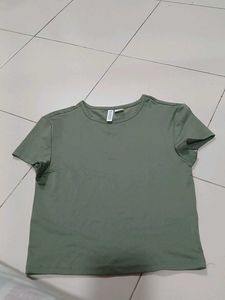 Olive Green Basic T-Shirt