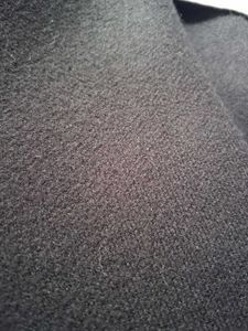 Black Wool Pants with Grey Cuffs