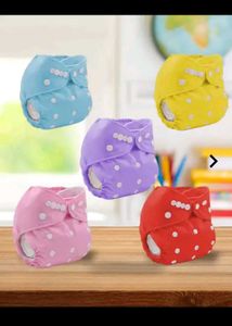 Cute Polka Dot Baby Cloth Diapers and Mats