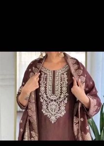 Elegant Embroidered Kurta Set with Dupatta