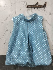 Cute Polka Dot Sleeveless Top