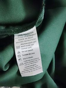A Festive Dark Green Top