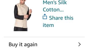 Mens Cotton Silk Ethnic Jacket