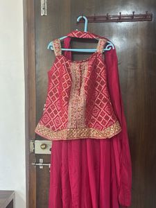 Elegant Rani Color Ethnic Indo-western