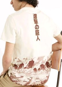 celio Attack on Titan crew neck Graphic T-Shirt