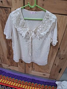 Lace Collar Blouse