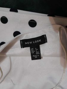 New Look White Polka Dot Camisole Top