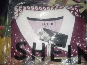 Men's Geometric Print Polo Shirt (Size- XL)