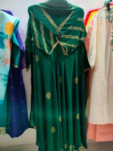 Elegant Green Ethnic Gown