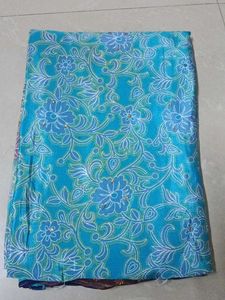 Beautiful Blue Floral Saree