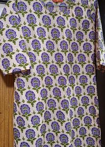Pink Floral Print Kurta