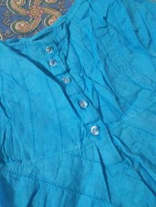 Blue Sleeveless Sundress