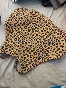 Urbanic Leopard Print Crop Top backless