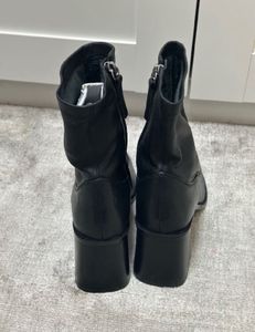 Zara leather ankle boots