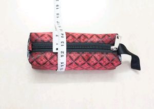 🆕️ Pencil Pouch (Red-Grey Rexine-Leather)
