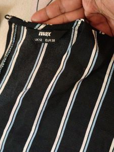 Striped Black &amp; White Jumpsuit