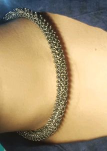 Chunky black metal choker