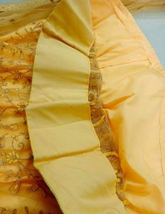 Stunning Yellow Embroidered Lehenga Choli