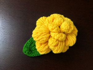 Handmade Crochet Flower Hair Clip