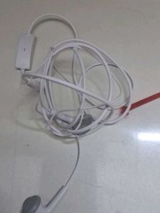 White Earphones with Mic