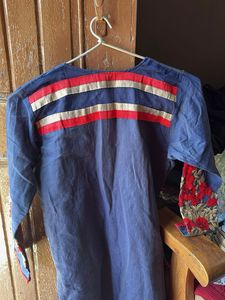 Embroidered Kurta with Button Detail