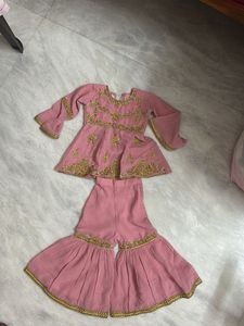 Mauve Georgette Ghagra