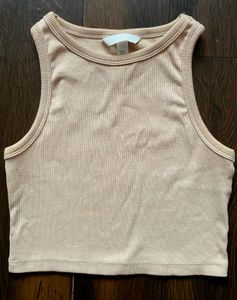 H&M Ribbed Cropped Tank Top
