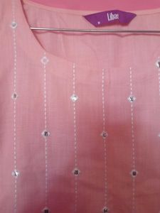 Elegant Peach Kurta Set