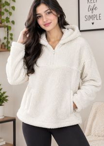Cozy Sherpa Fleece Half-Zip Pullover