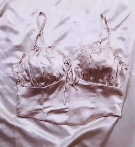 new Satin Corset Top