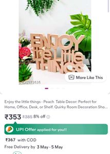 "Enjoy the Little Things" Wooden Decor