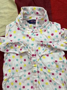 Cute Polka Dot Baby Romper