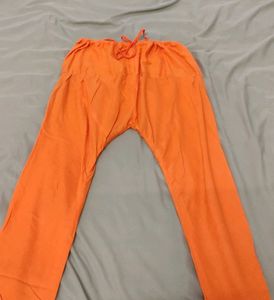 Orange Kurta Set With Chudi Pants For Women🧡