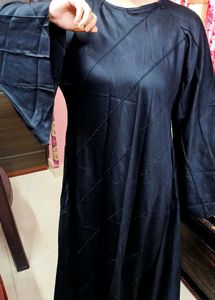 Elegant Black Abaya with Embellishments