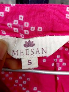 Pink &amp; White Cotton Kurti