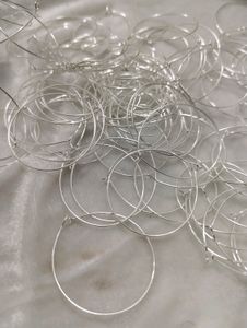 Hoop Earrings Silver Colour