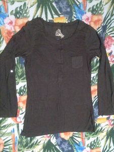 Brown Long Sleeve Top