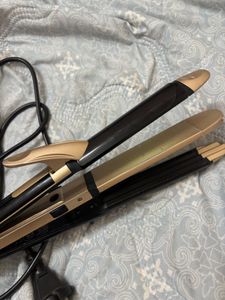 3 in 1 straightener curler and crimper