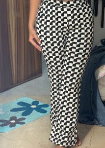 retro printed flared pants