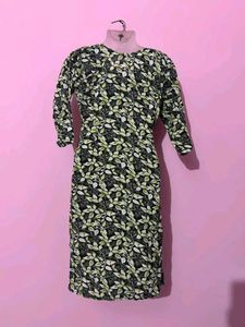 Stylish Leaf Print Kurta