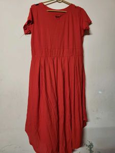 Mustard Yellow A-line Dress