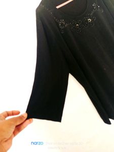 Very Beautiful Silm Sequence Black Top