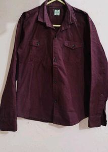 Burgundy Casual Shirt