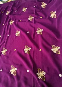 Beautiful Purple Saree