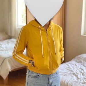 Yellow Zip-Up Hoodie