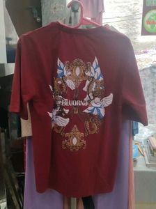 Burgundy Graphic T-Shirt
